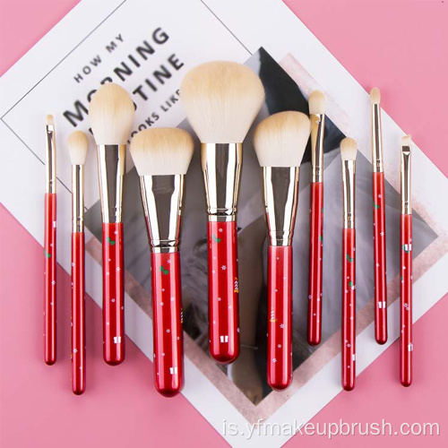 Ný 10 jólin Red Makeup Brush